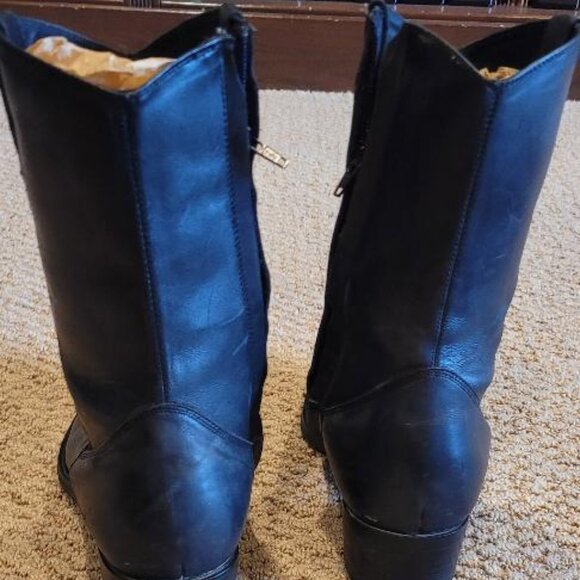 Great Steve Madden mens side zip Custer Cowboy boots - Picture 4 of 9